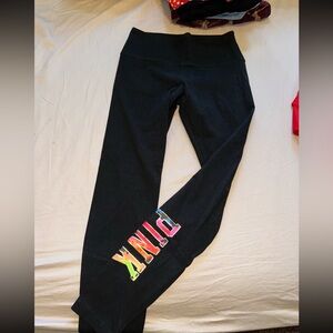 PINK Tie Dye Yoga Leggings Size Medium